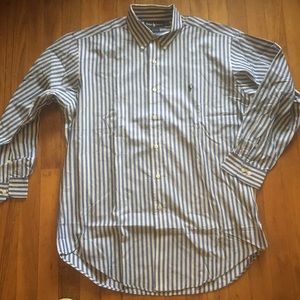 Sold*Ralph Lauren Cotton Oxford Pony Striped